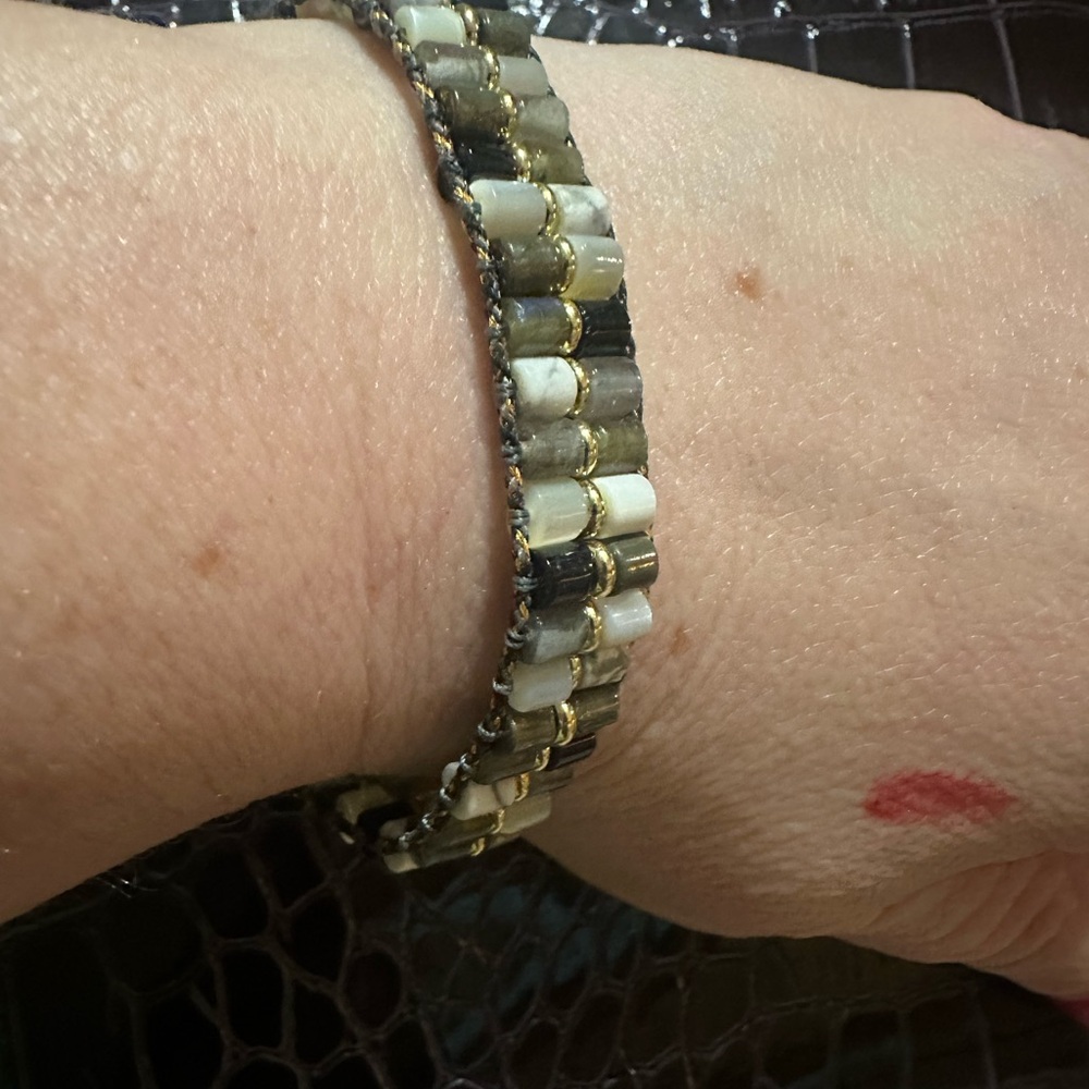 Kendra Scott Bree Gold Beaded Bracelet | Neutral | New Without Tag